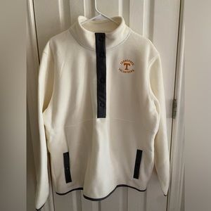 Champion Classic Fleece cream snap collar pullover  University of Tennessee 2XL